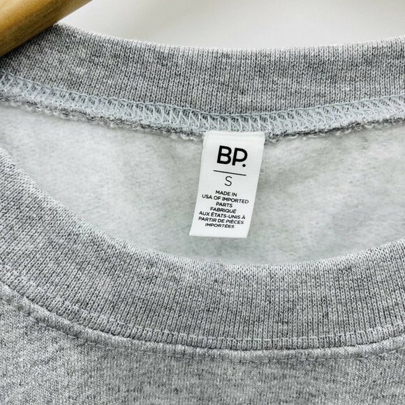 BP Womens Size Small Evil Eye Voted Graphic Crew Neck Pullover Sweatshirt Gray - Picture 5 of 7